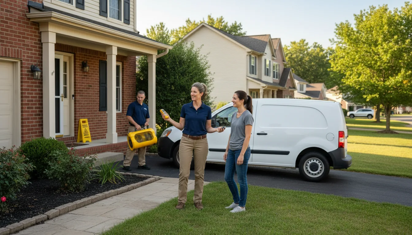 Residential water damage restoration in Basile, LA